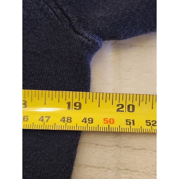 Polo Ralph Lauren Navy Men's Medium V-neck 100% Pima Cotton Sweater - Picture 4 of 7